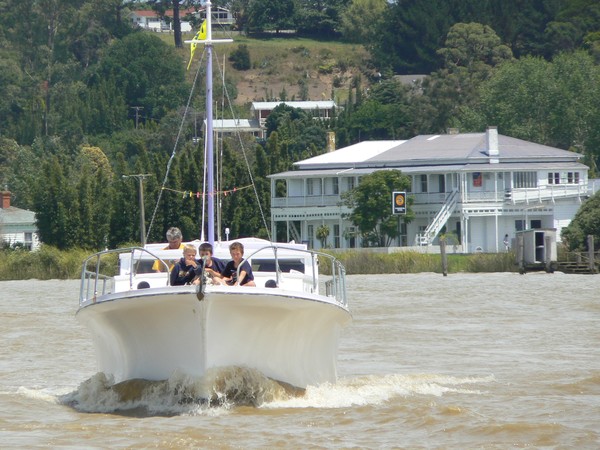 Commercial Hotel, Dargaville in the background